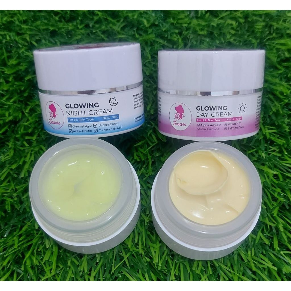 krim siang malam... 1 PAKET CREAM DOUBLE GLOWING EXPRESS (SIANG CELEB DAN MALAM)