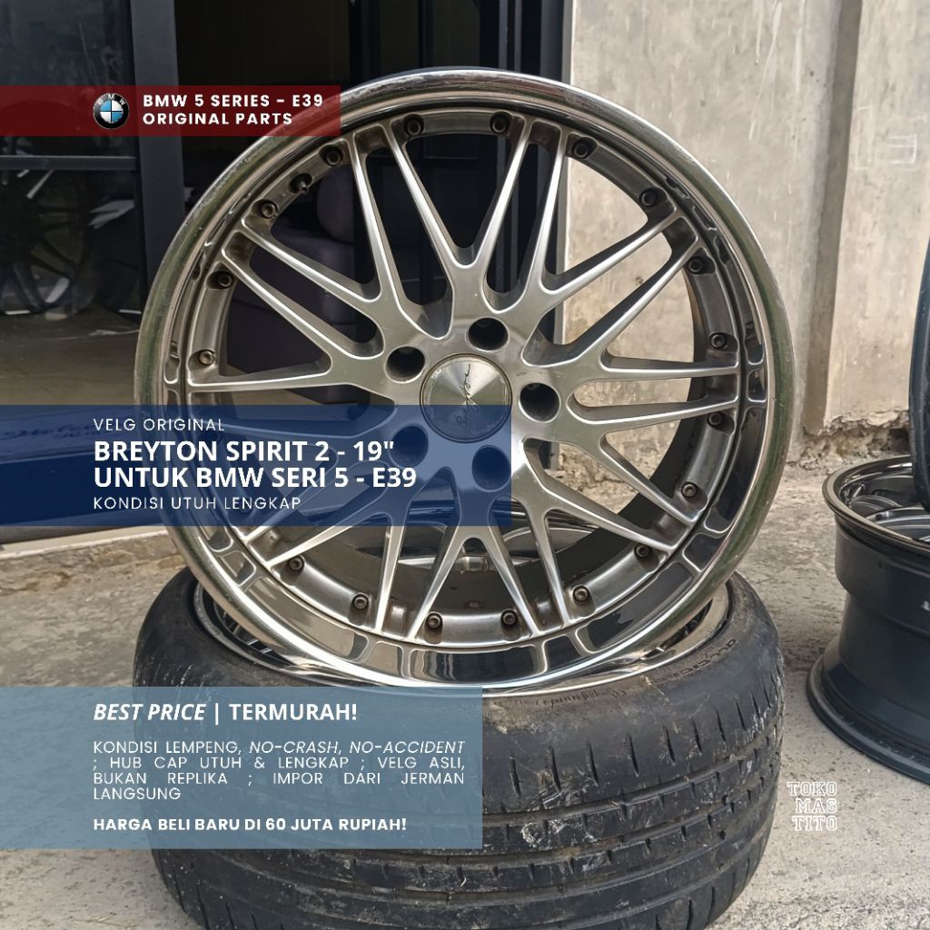 Velg / Rims Breyton Spirit 2 - R19 Original / Ori [IMPOR JERMAN] | Copotan BMW Seri 5 - E39 (1998-20