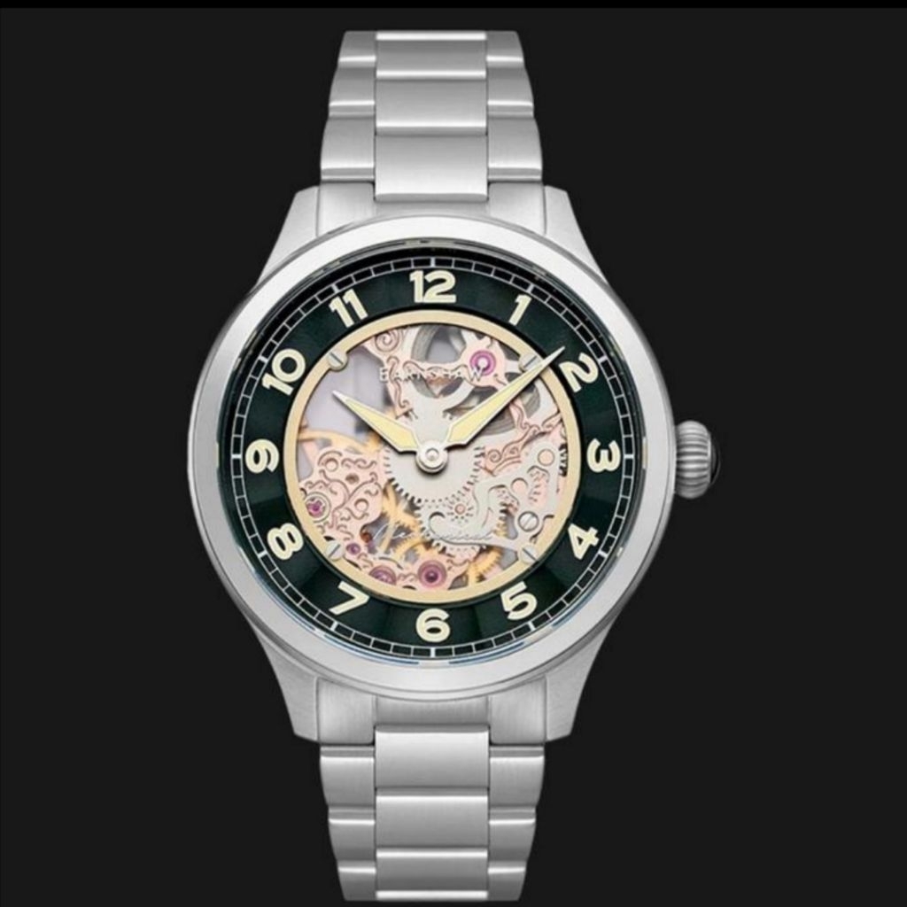 Jam tangan Thomas Earnshaw Baron ES-8189-33 mechanical skeleton dial