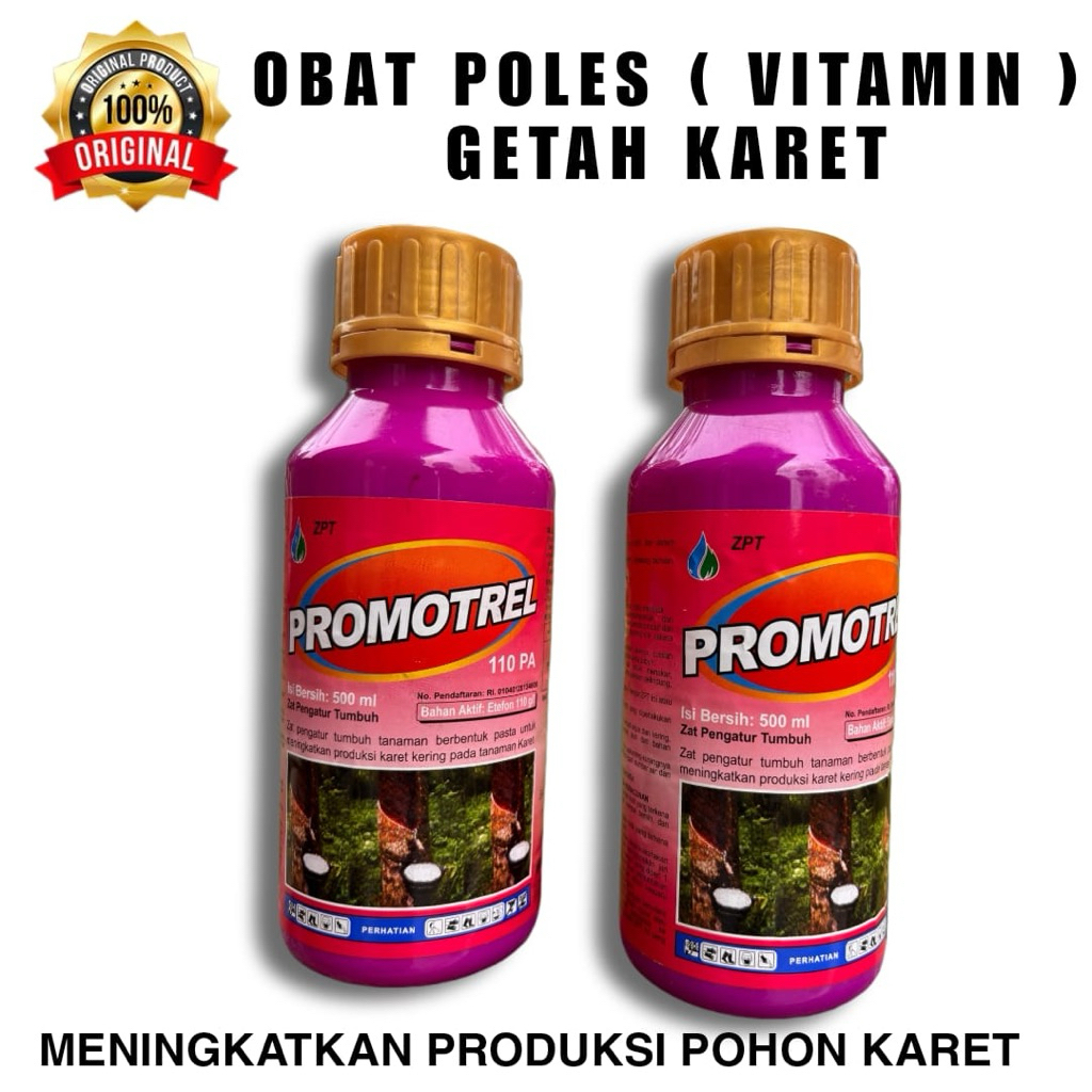 PROMOTREL,POLES GETAH KARET, PERANGSANG GETAH KARET, PUPUK GETAH KARET