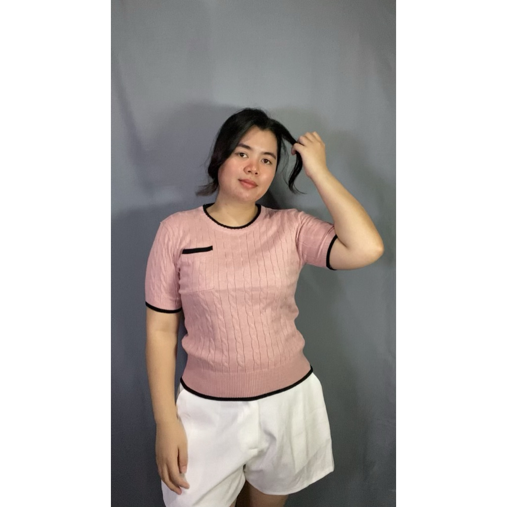 TOP KNIT OUNIE GARIS LIST