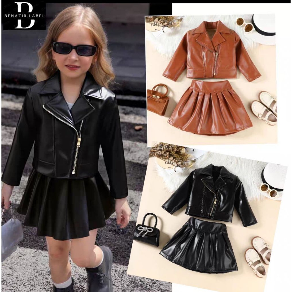 PAKET HEMAT STELAN ANAK JAKET DAN ROK LUCU MODEL KOREAN KIDS STELAN FASHION SHOW ANAK 01