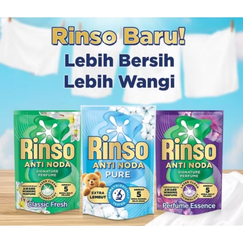 Rinso molto detergen cair 1,65 liter dan 1,5kg