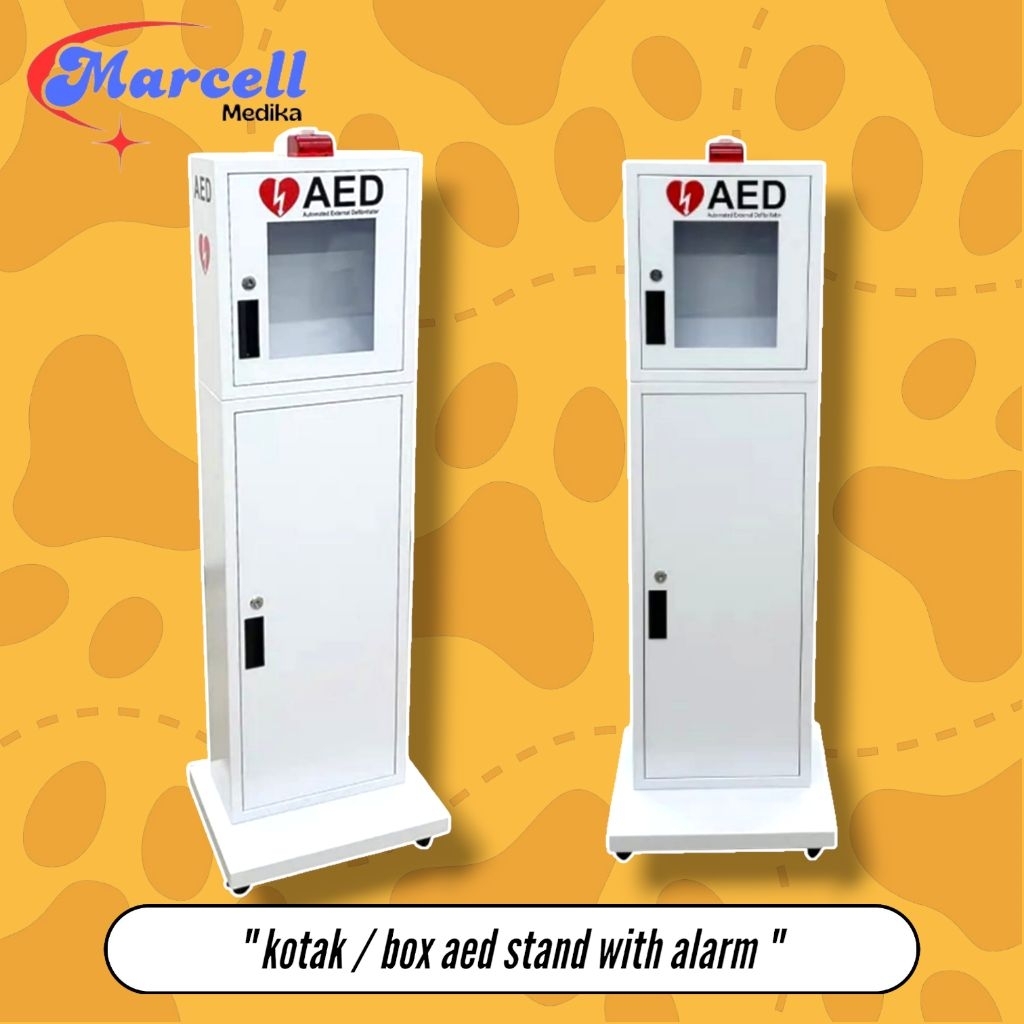 BOX AED STAND WITH ALARM / BOX AED DEFIBRILLATOR / CONTAINER BOX AED