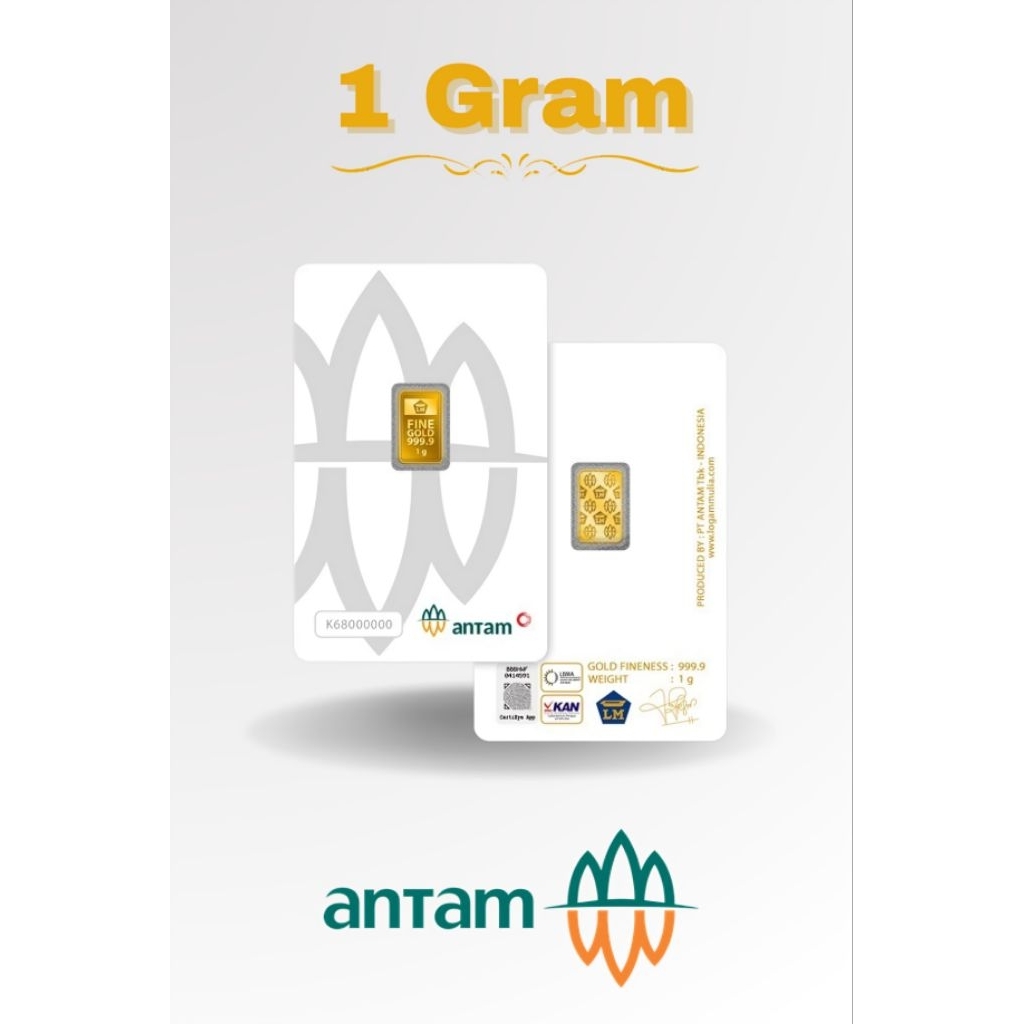 Emas antam 1 gr/emas antam redmark/logam mulia
