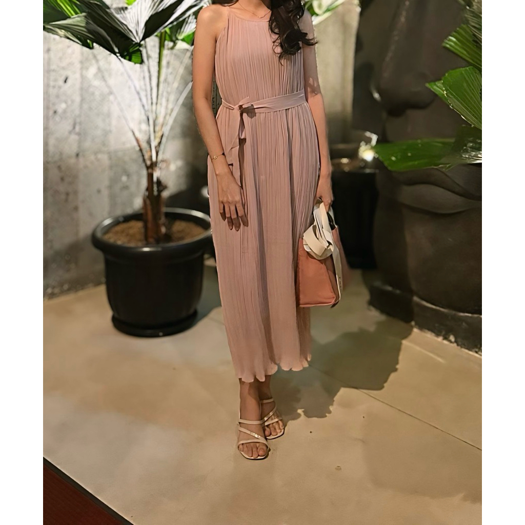 Ben*tha dress korean style plisket midi dress