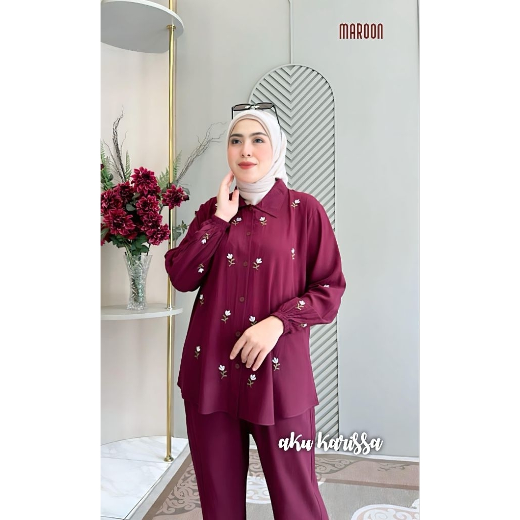 Setelan celana Ziani setcel dewasa remaja Aku karissa