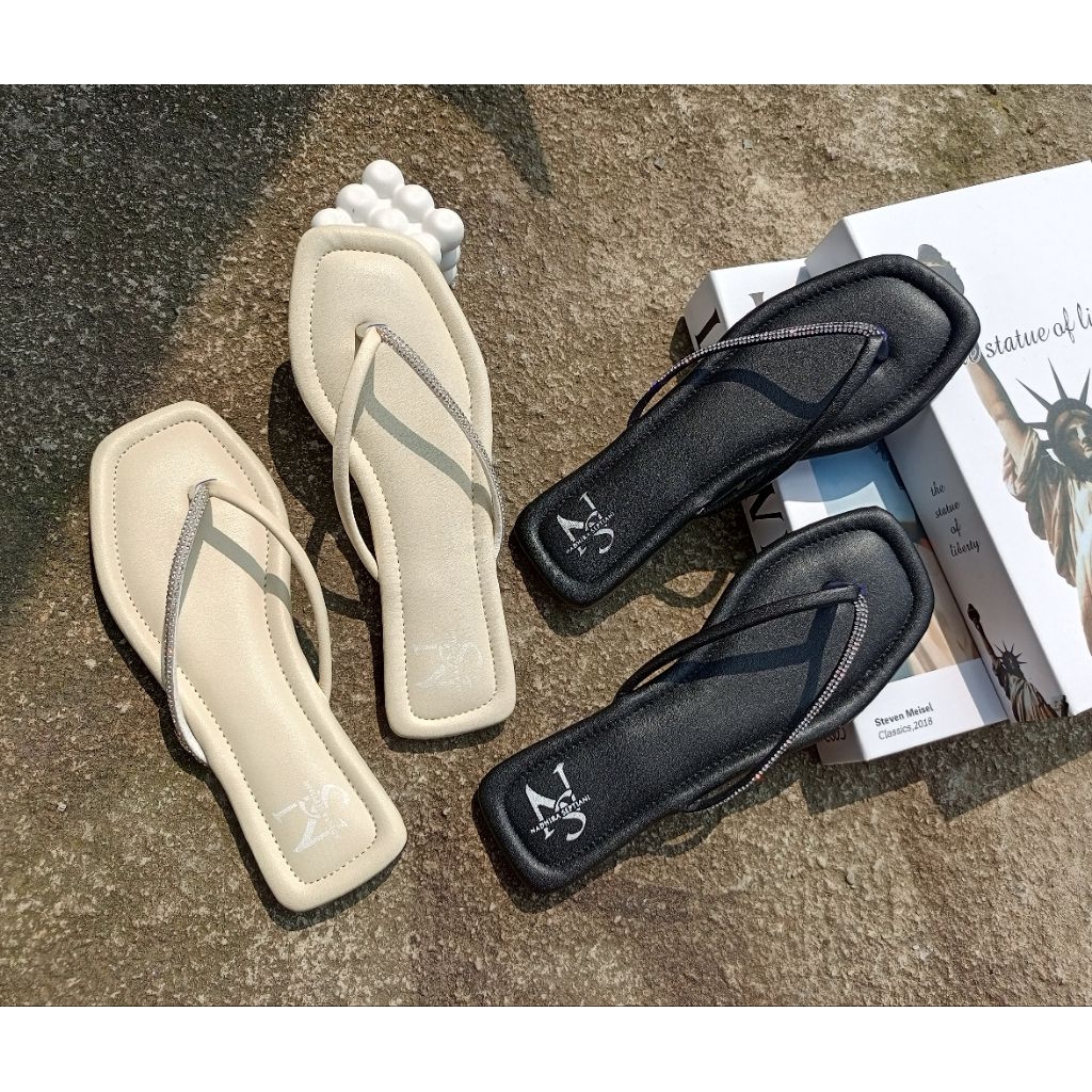 Nadhira_Sandal Jepit Wanita Permata Premium Eleghan