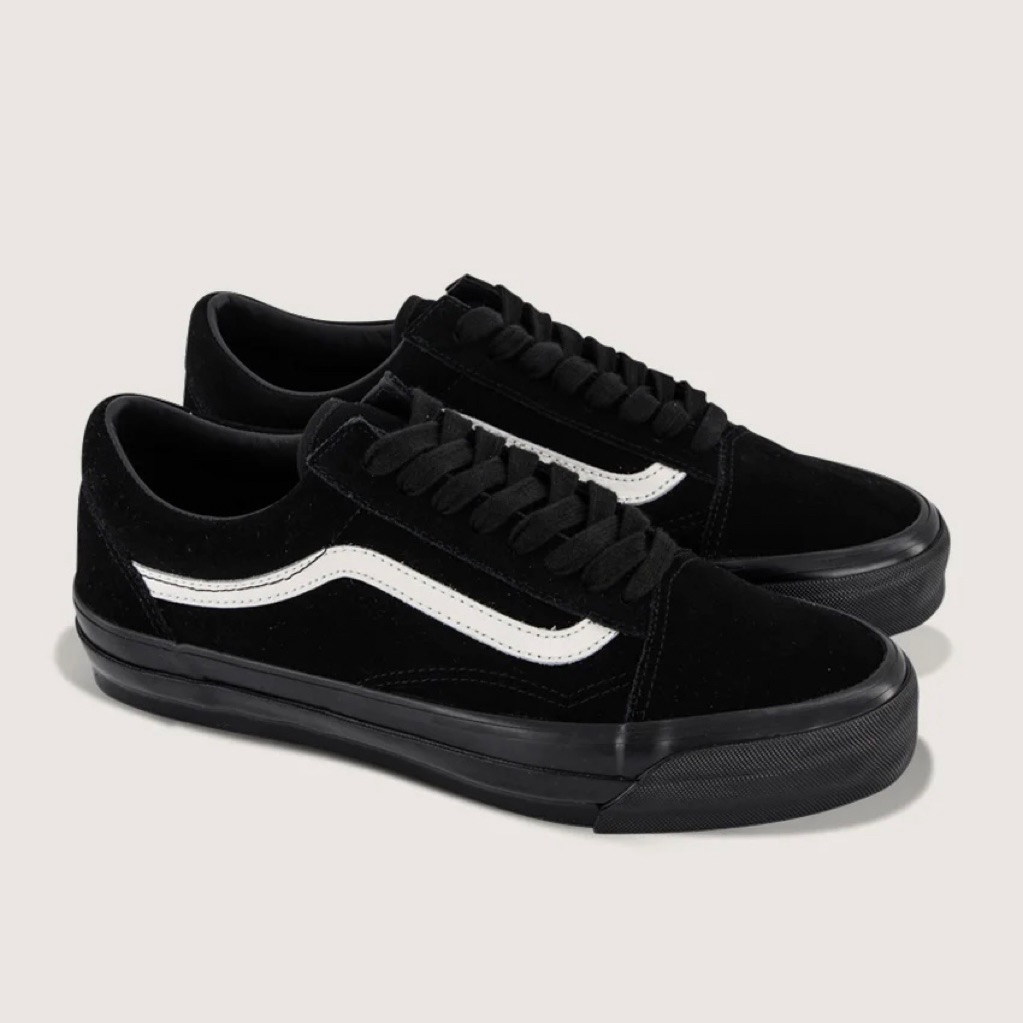 Vans premium 44 old skool black black (Resmi VANS STORE LUAR)