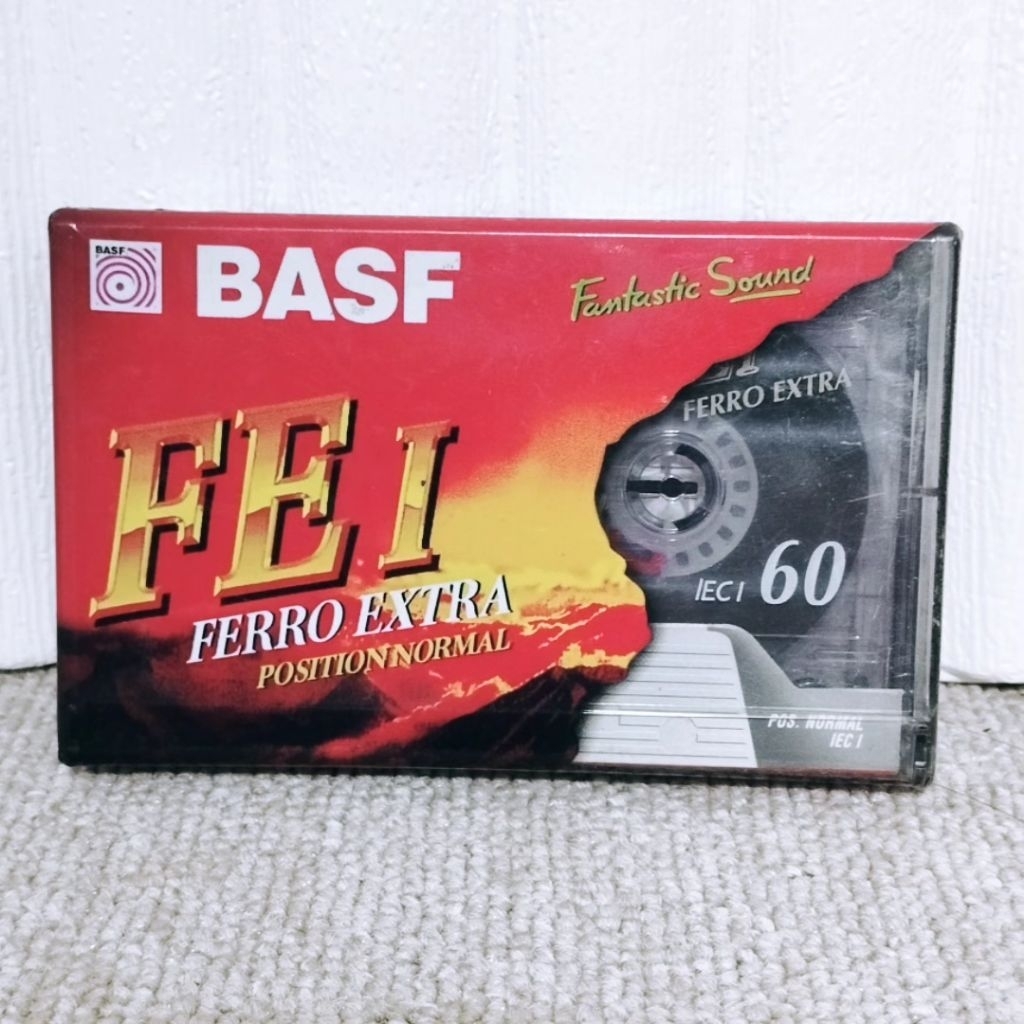 Kaset Tape kosong segel BASF Ferro Extra I C60 durasi 60 menit