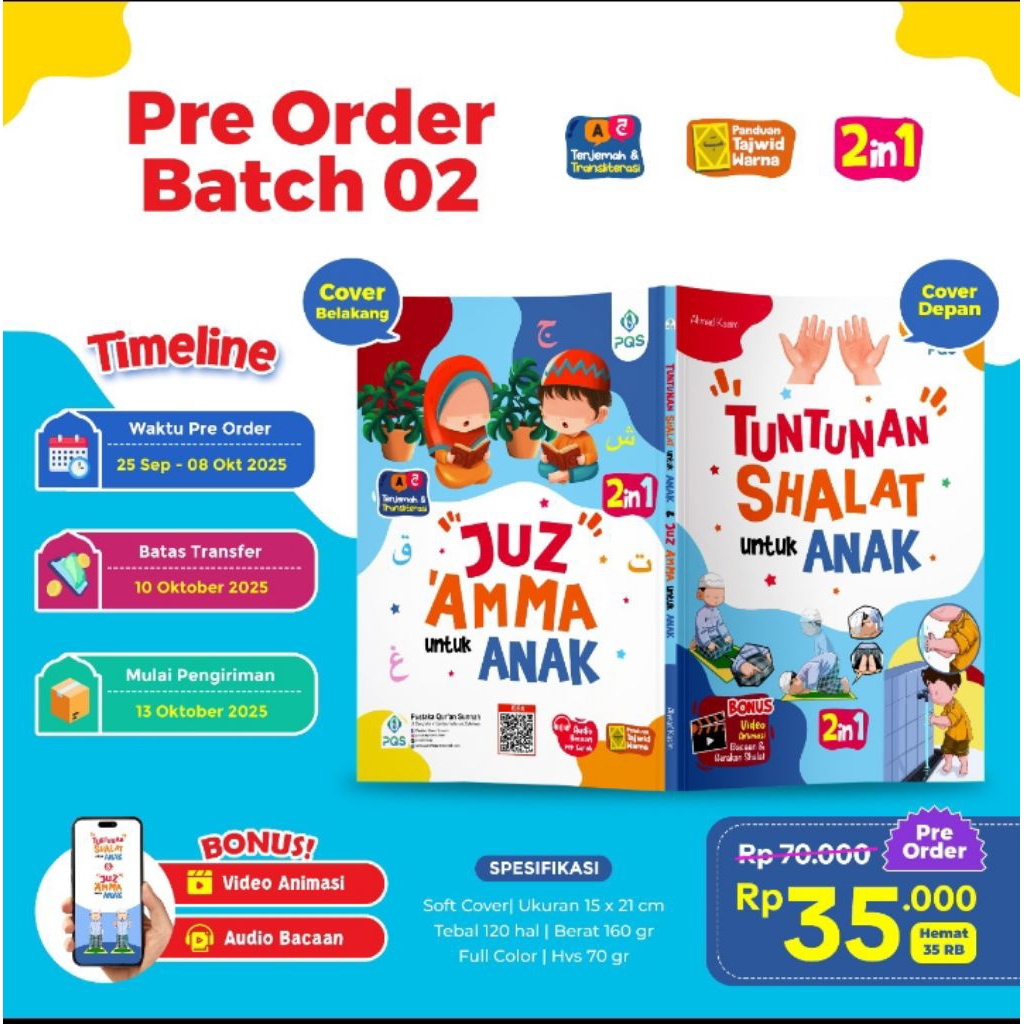 juz amma plus tuntunan shalat anak