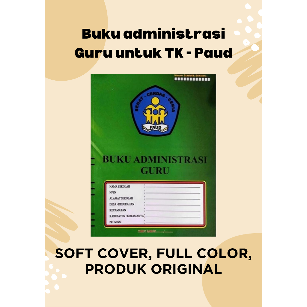 Buku administrasi Guru untuk TK - Paud