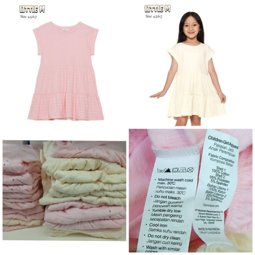 dress anak perempuan original little M