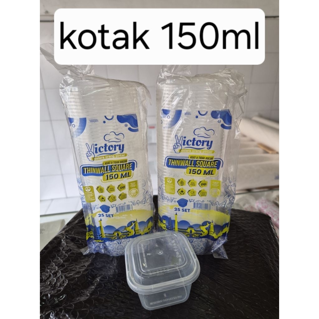 thinwall kotak 150ml square 150 ml victory