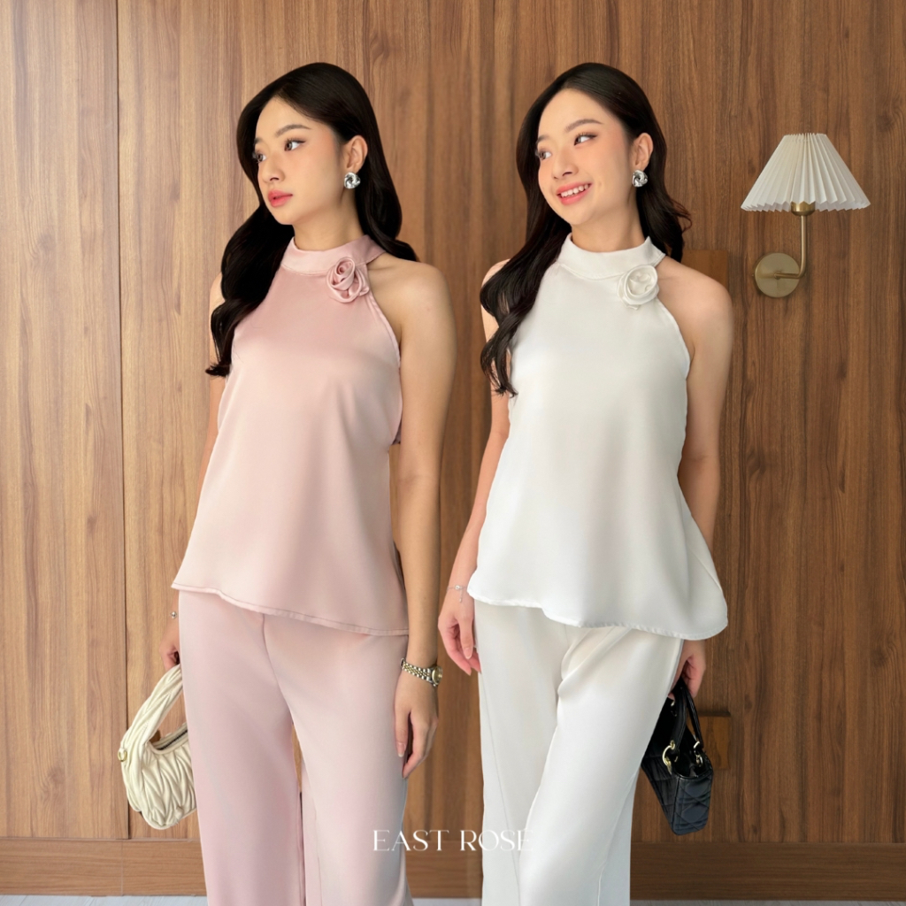 [ATASAN SAJA] Sandro Satin Top | Atasan Satin | Top Satin | Satin | Satin Top | Blouse Satin | Blus