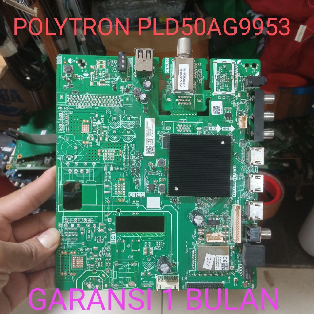POLYTRON PLD50AG9953 50AG9953 MB MAINBOARD TV LED / MOBO MOTHERBOARD MODUL MESIN TV POLYTRON PLD 50A