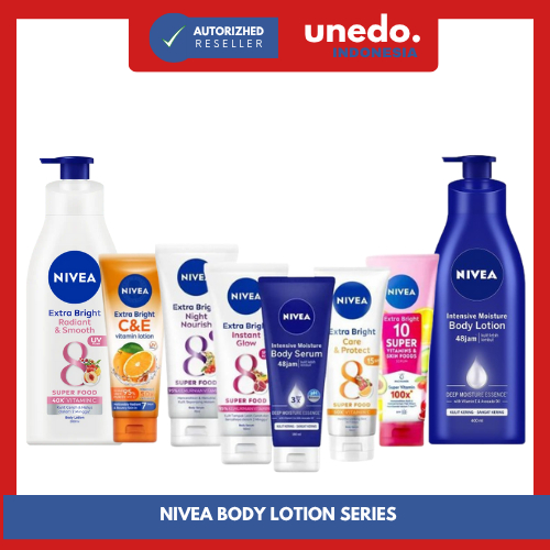 NIVEA Body Serum Extra Bright Handbody UV Lotion Superfood-Body Lotion Serum
