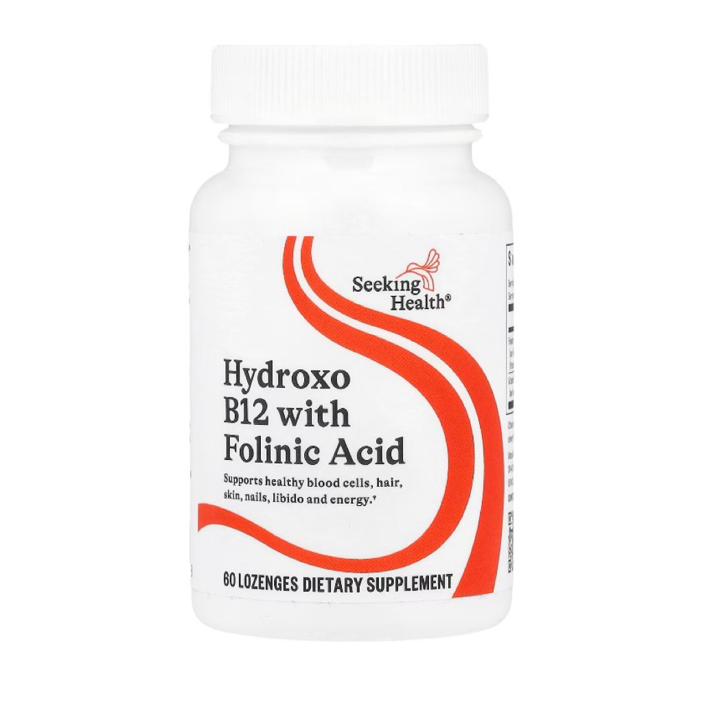 Seeking Health Hydroxo B12 With Folinic Acid 60 Lozenges