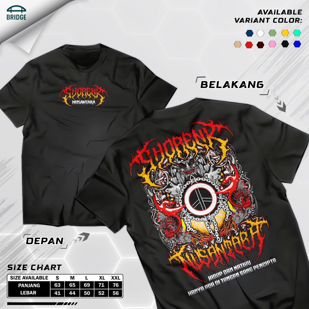 Kaos Anak Shorenk Nusantara Cotton Combed 30s Kaos Bridge