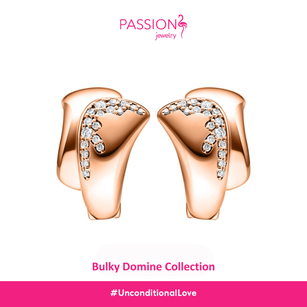 Passion Jewelry - Anting Berlian Wanita Bulky Domine Emas 18K S161-AF1692