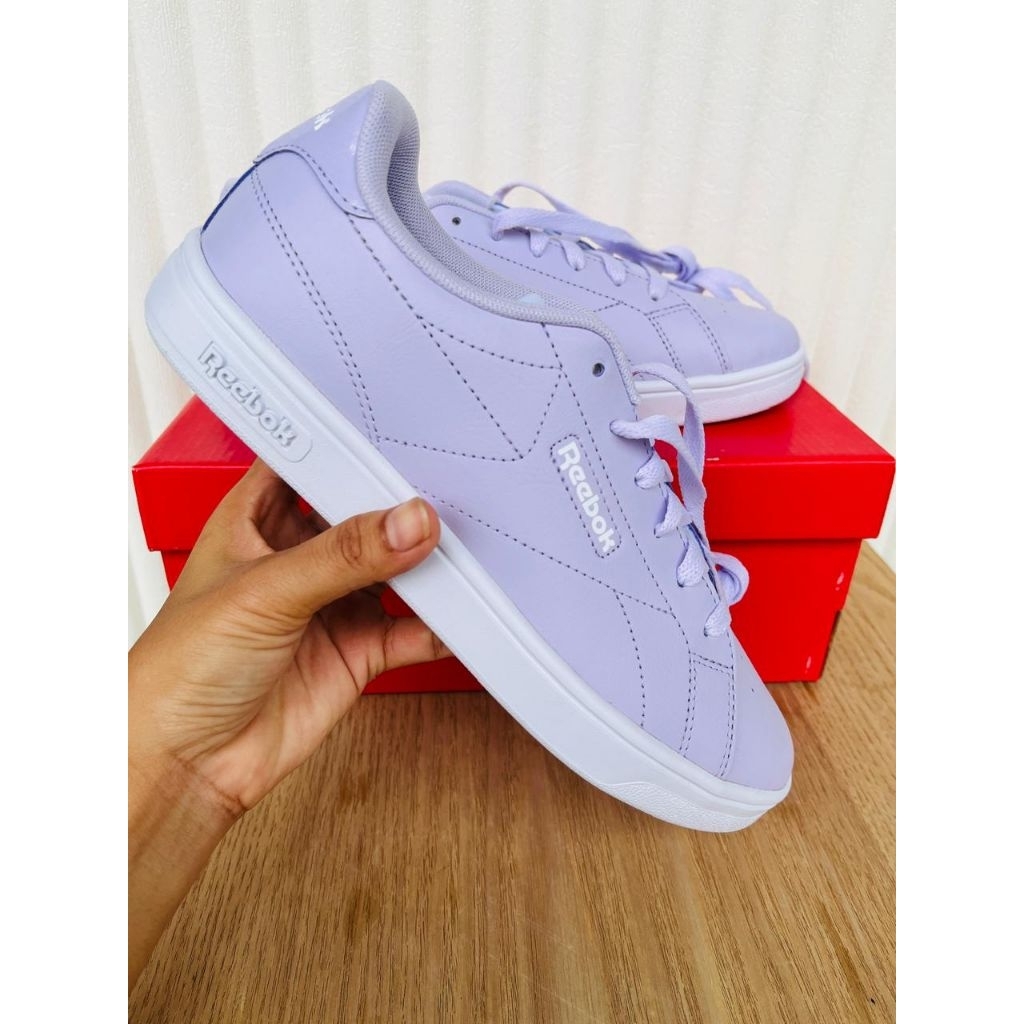 Sepatu   Reebok COURT CLEAN Women / Tennis  Purple Size 36,37,37.5,38,38.5,39 Original Sale Sport St