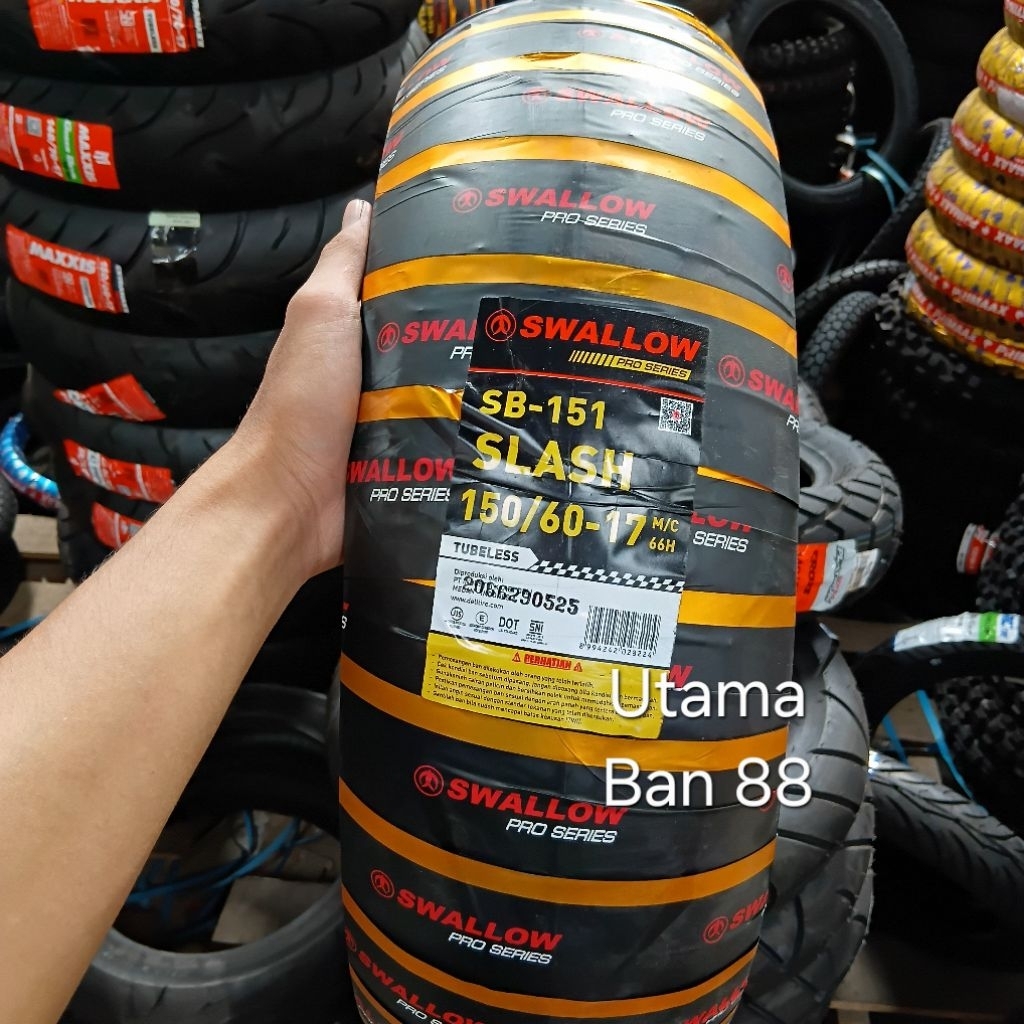 Ban Swallow 150/60-17 Slash SB151 Tubeless Soft Compound