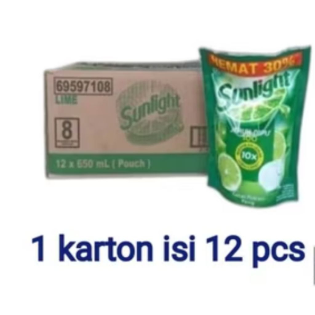 Sunlight 650 ml 1 karton isi 12