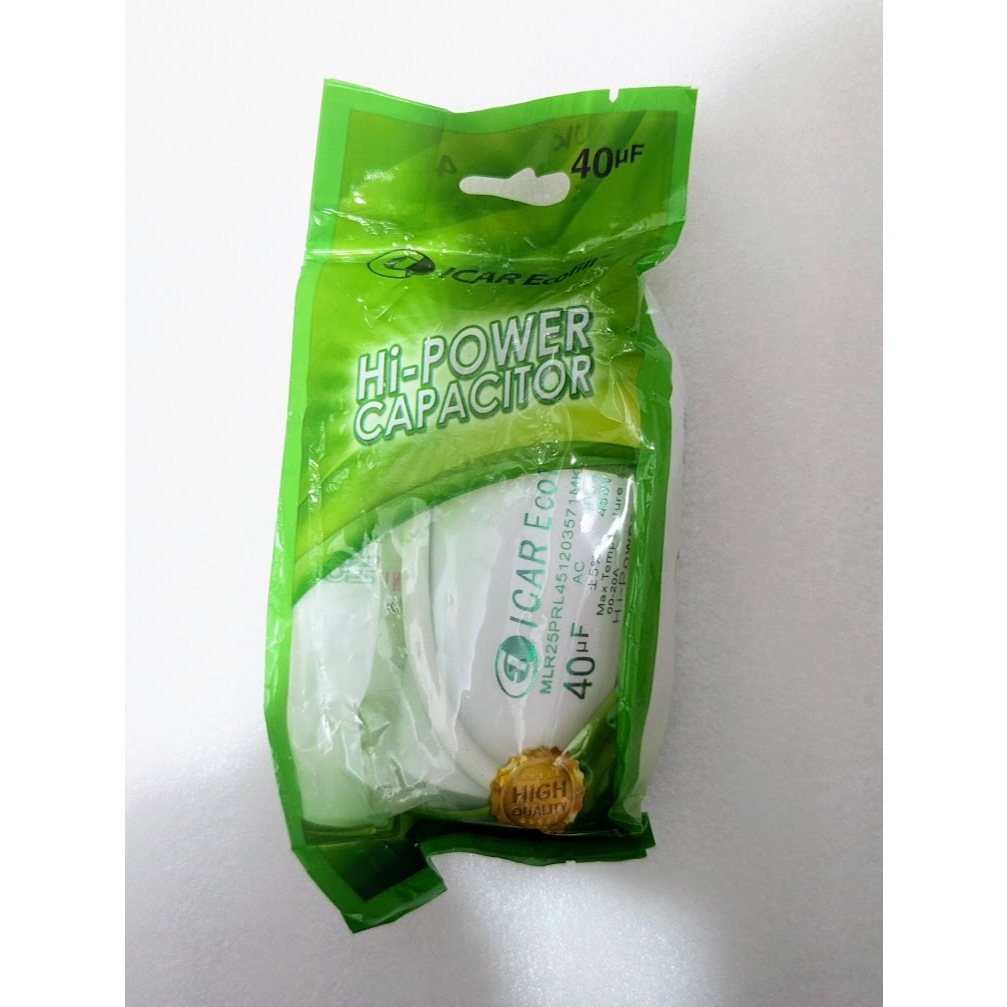 Kapasitor POMPA AIR ICAR ECOFILL Bulat 40 UF