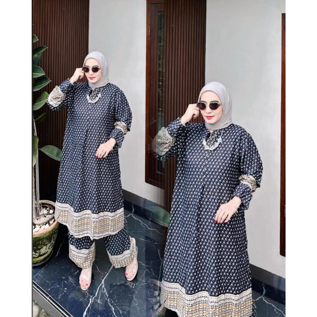 Stelan Tunik Cantik Elegan Mewah