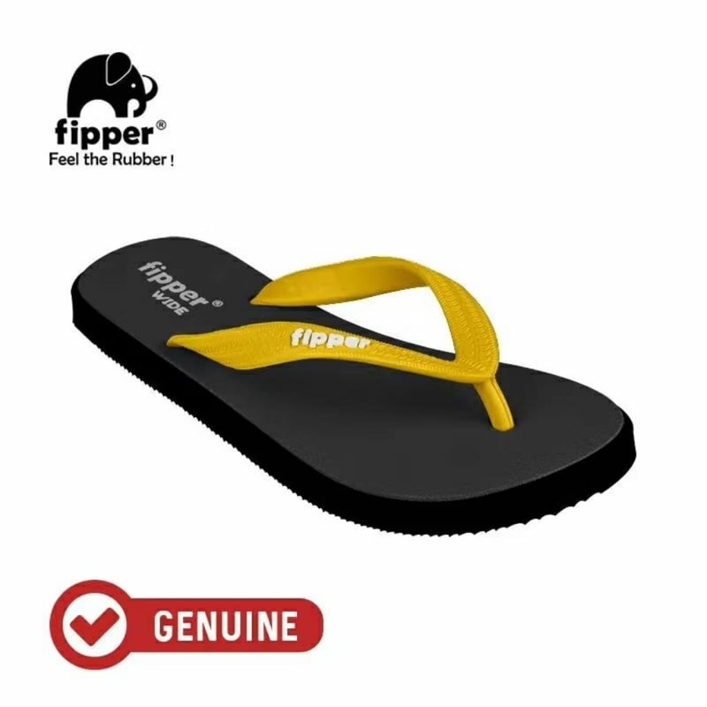 Fipper Wide Black/ Mustard
