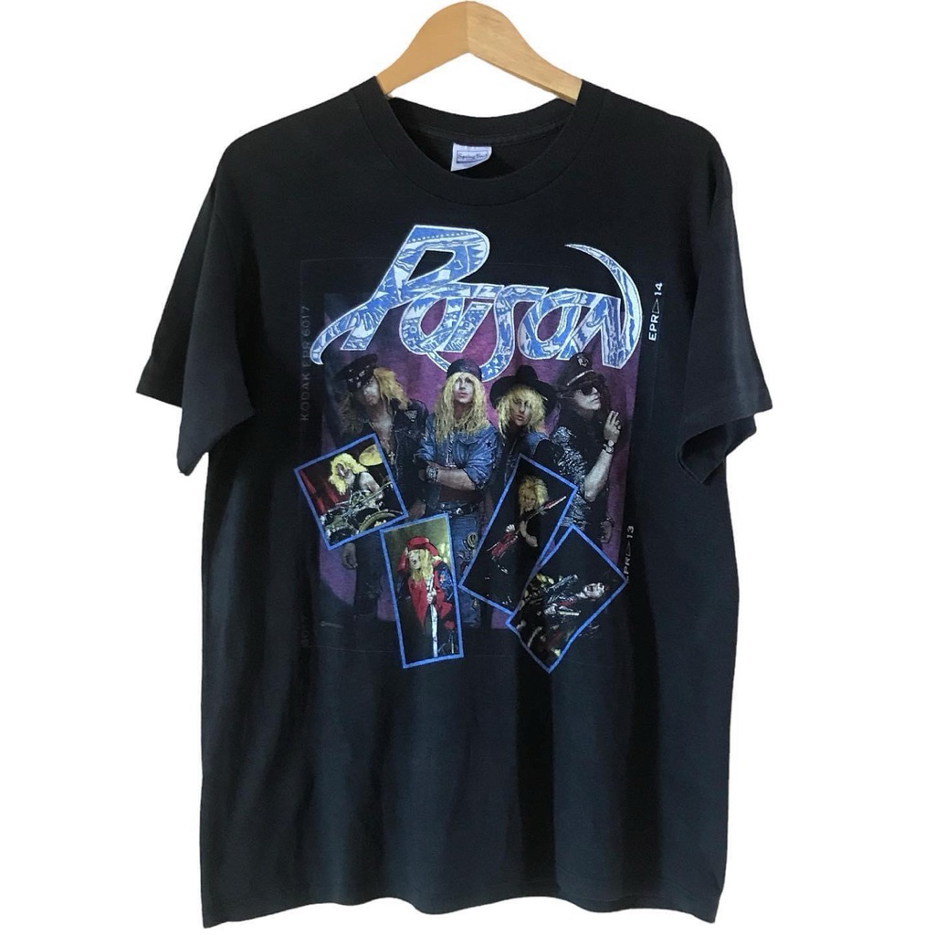 kaos band vintage poison 80s
