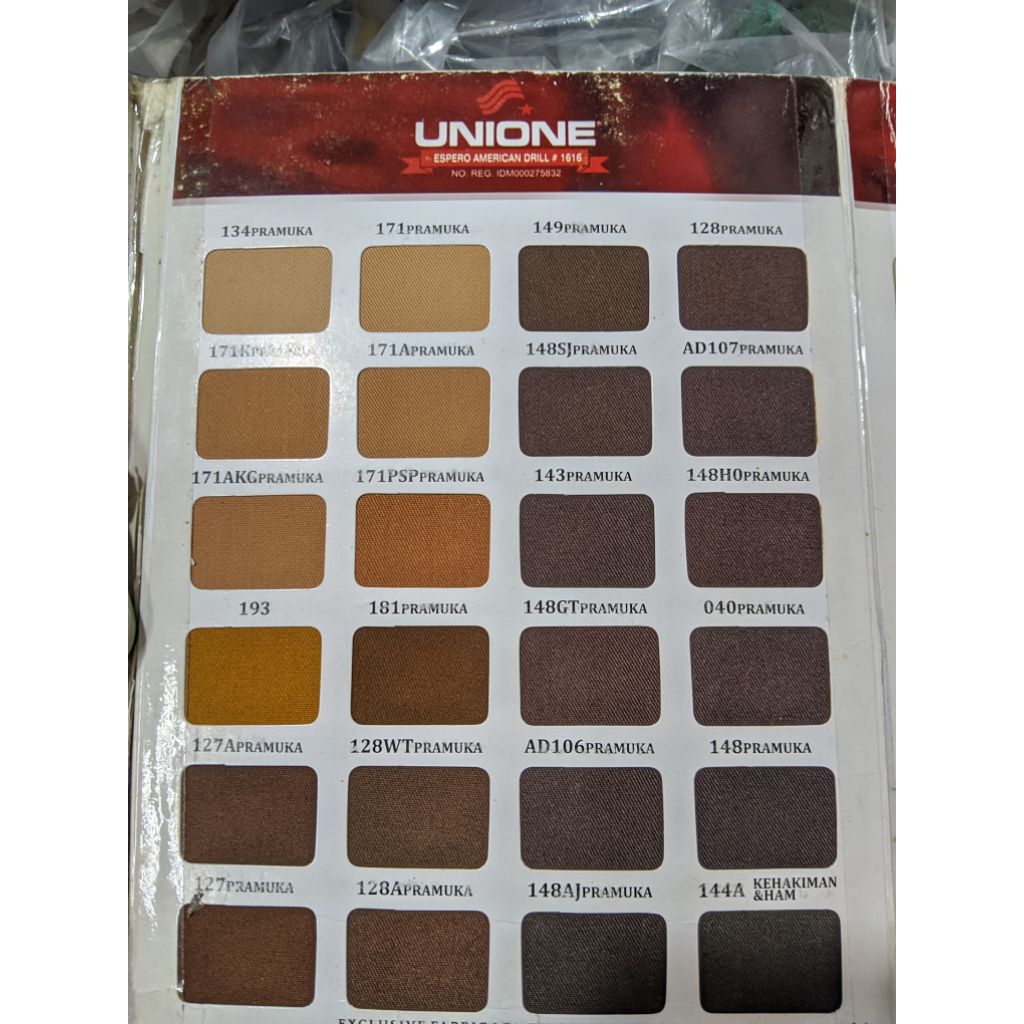 Bahan American Drill UNIONE Kain Eceran Bahan Seragam Sekolah Kain Celana Kain Kemeja Hal 4-5