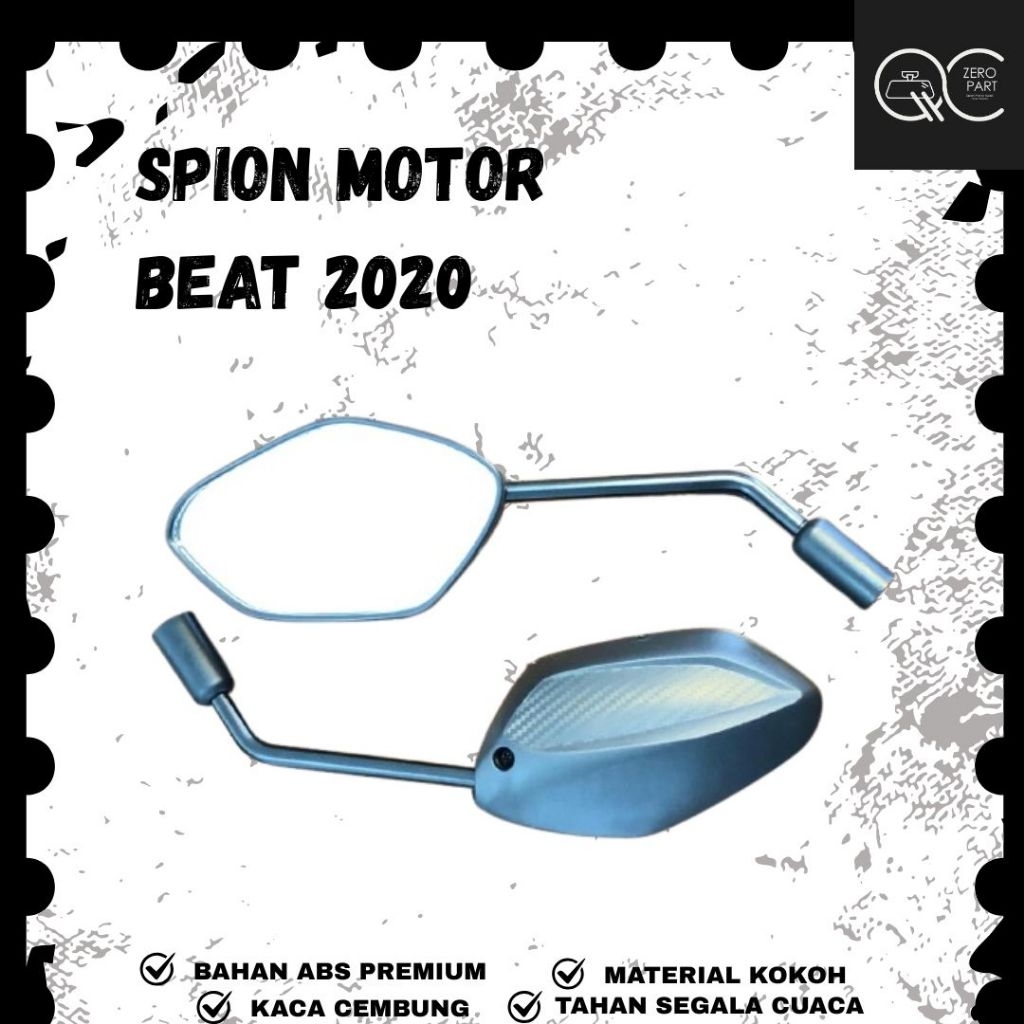 Spion BEAT 2020 Standar Kaca Cembung 2 Pcs Kanan Kiri / Spion BEAT 2020 Honda