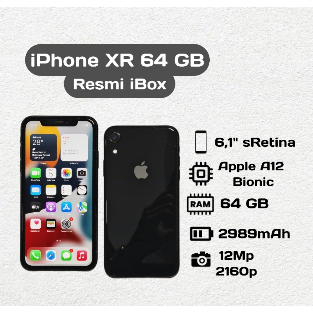 Apple iPhone XR 64 GB Resmi iBox second