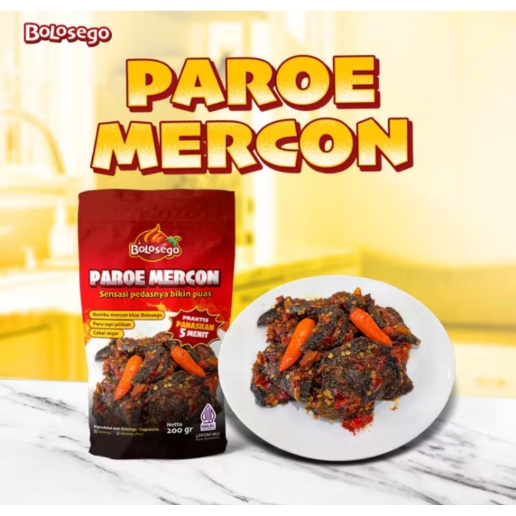 BOLOSEGO OSENG PAROE MERCON 200 GRAM