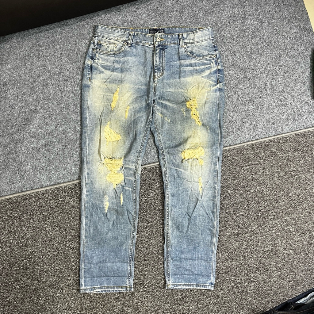 modified jeans ripped pria