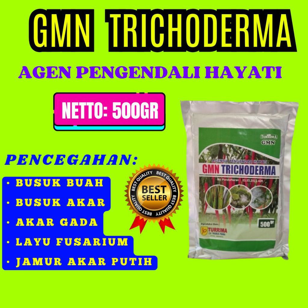 PALING LARIS !! Tricoderma Anfush, Tricoderma Asperellum, Tricoderma Alami Isi 500gram