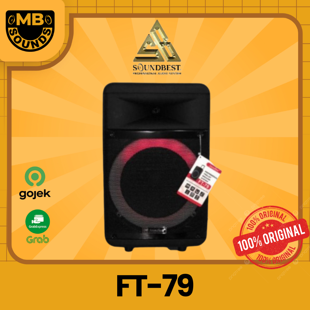 SOUNDBEST FT79 / FT-79 / FT 79 Portable Speaker 12" 12 inch ORIGINAL