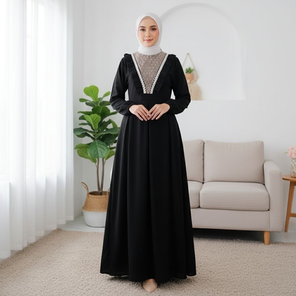 Fauziah Dress Big Size Ukuran Size S M L XL 2XL 3XL 4XL XXL XXXL  XXXXL 2L 3L 4L 5L  Dress Wanita Ju