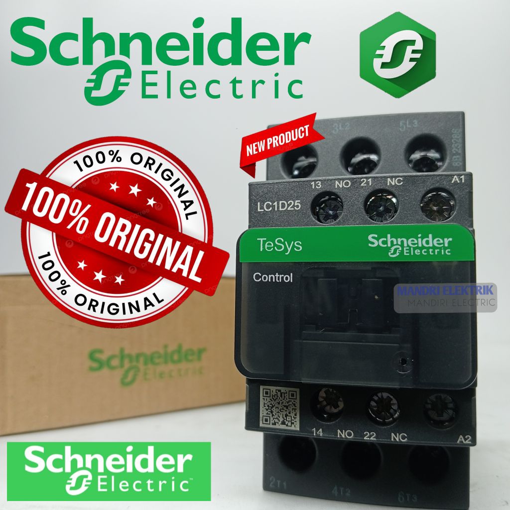 contactor/Kontaktor Schneider 40a LC1D25B7 24vac 3phase Contactor Schneider Lc1d25b7 Kontaktor Schne