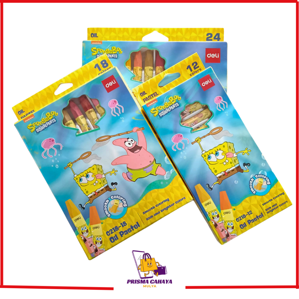 Deli Oil Pastel SpongeBob SquarePants 12, 18, 24 Colors