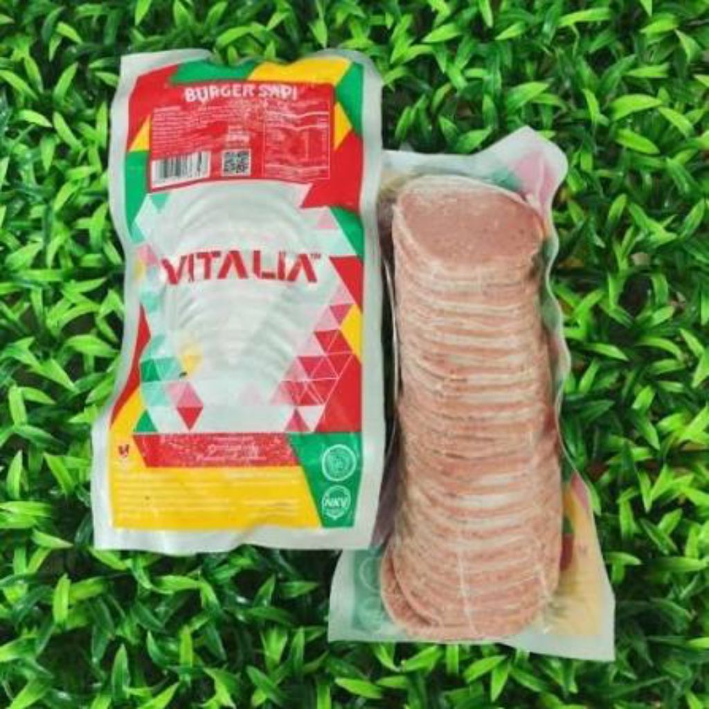 VITALIA DAGING BURGER SAPI ISI 20PCS