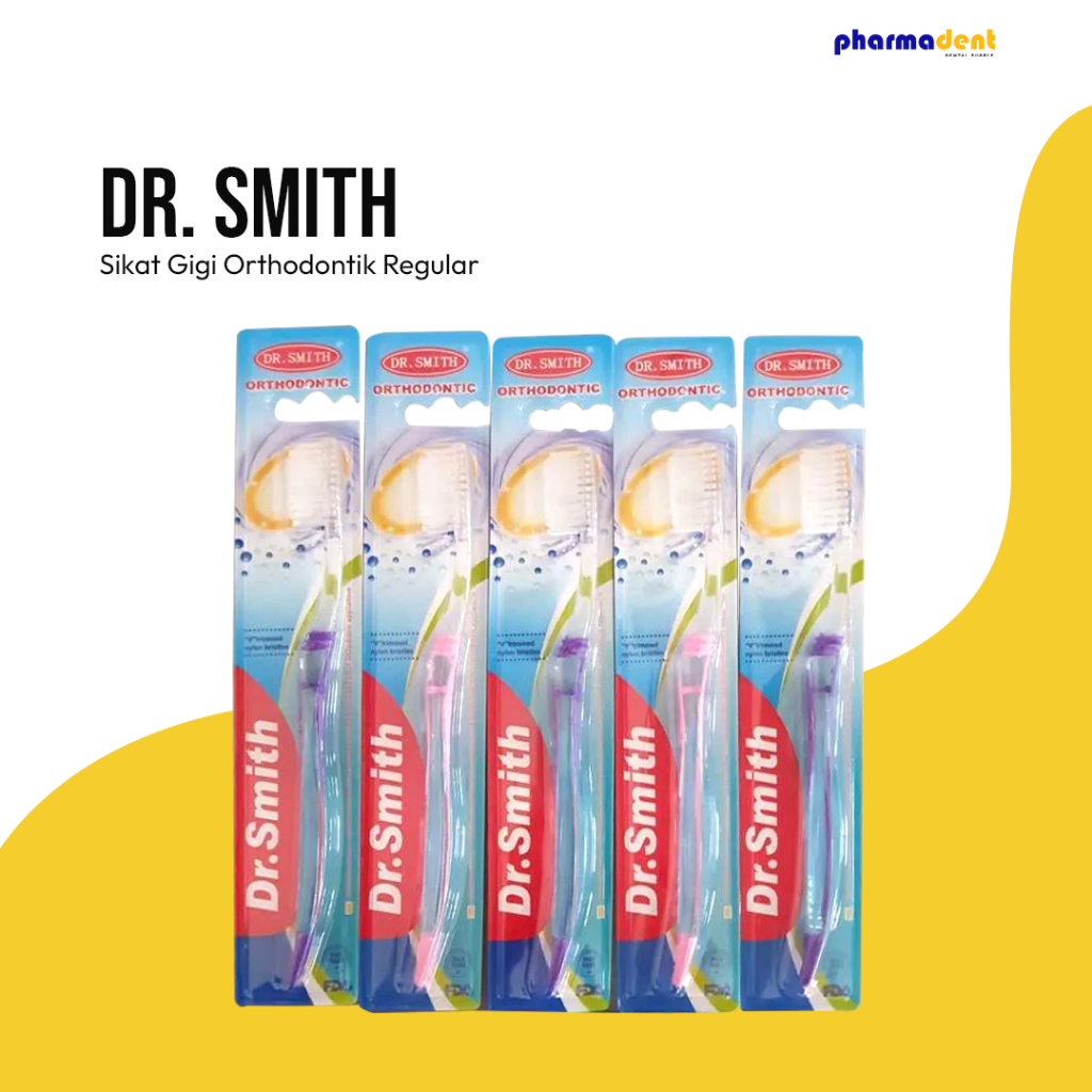 Pharmadent - Sikat Gigi Ortho Dr Smith Sikat Gigi Behel Dr Smith Regular (Sikat Biasa)