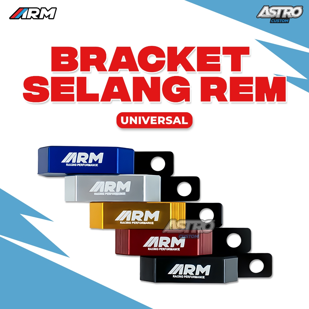 Bracket Selang Rem Asli CNC Vario Beat Nmax Aerox Scoopy Mio Fino Lexi PCX ADV CBR ARM Braket