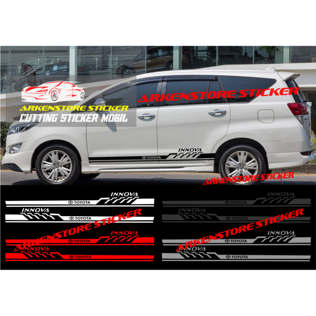 Promo sticker mobil innova cutting sticker stiker mobil toyota innova stiker innova