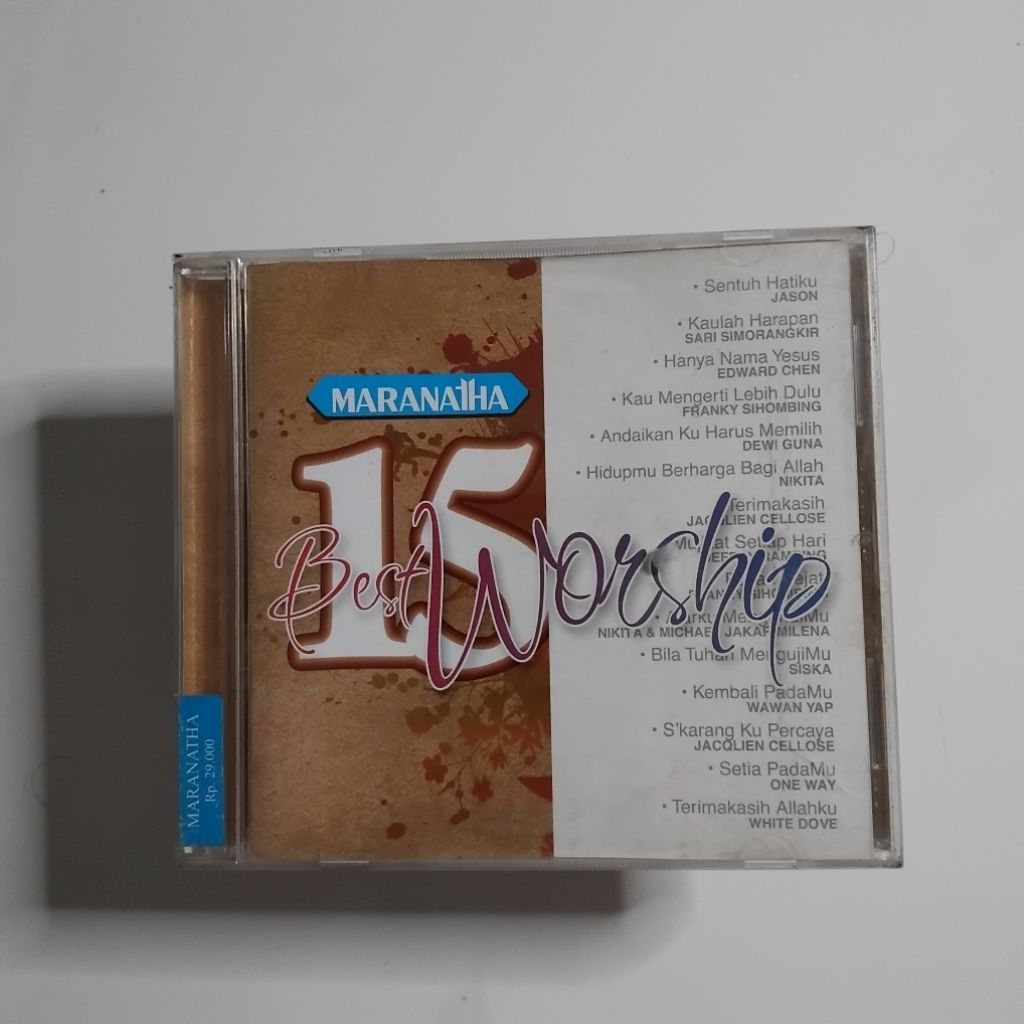 CD kaset Rohani 15 Best Worship / Nikita Sari Simorangkir Jason Dewi Guna Edward Chen Michael Jakari