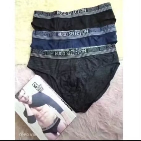 3 pcs cd celana dalam hugo pria