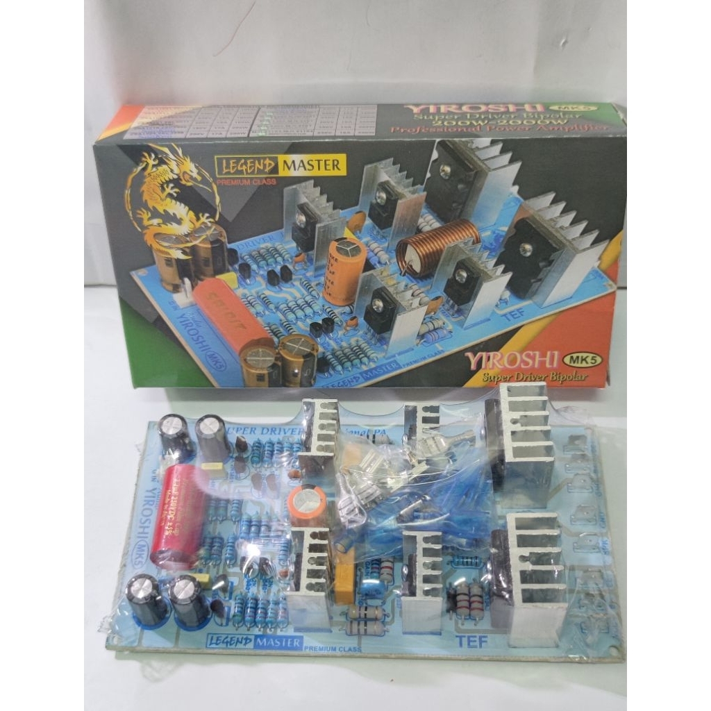 PLATINUM KIT DRIVER POWER AMPLIFIER YIROSHI MK5 2000W MONO