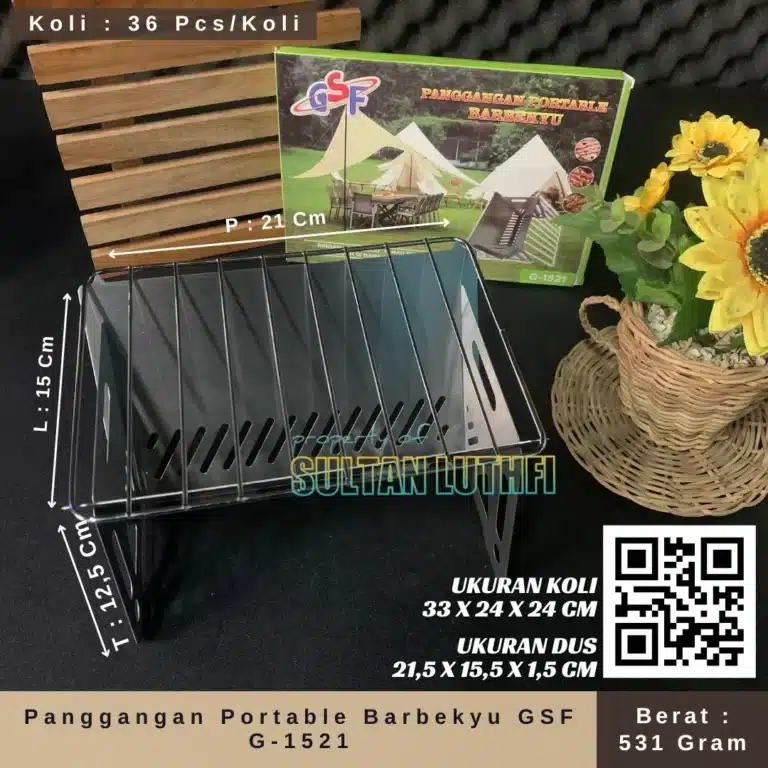 Panggangan Portable Barbekyu GSF G-1521