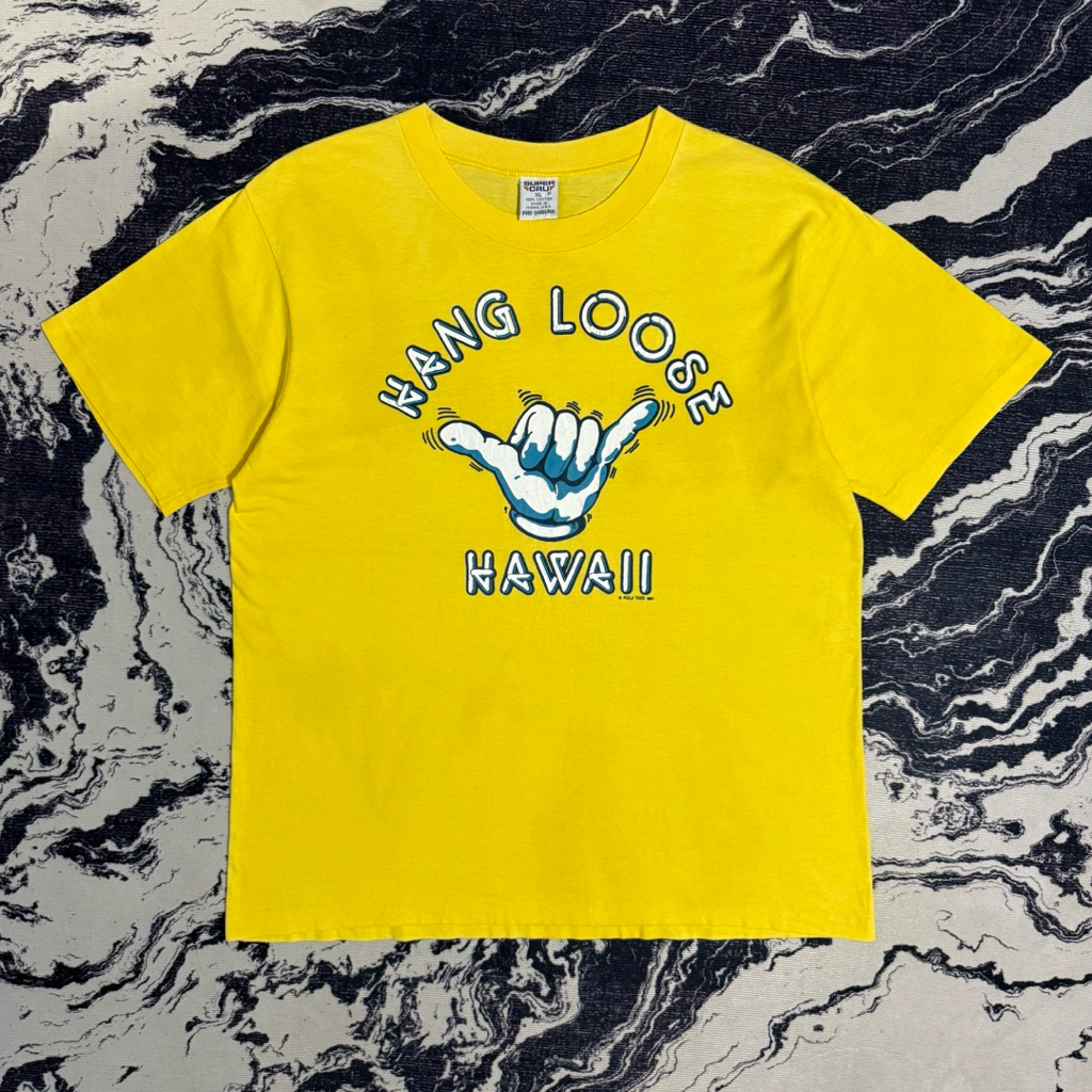 Vintage 80s hang loose hawaii tshirt kaos